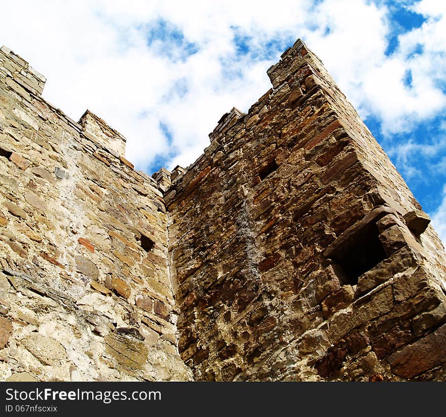 Ancient fortress in Sudak (Crimea)