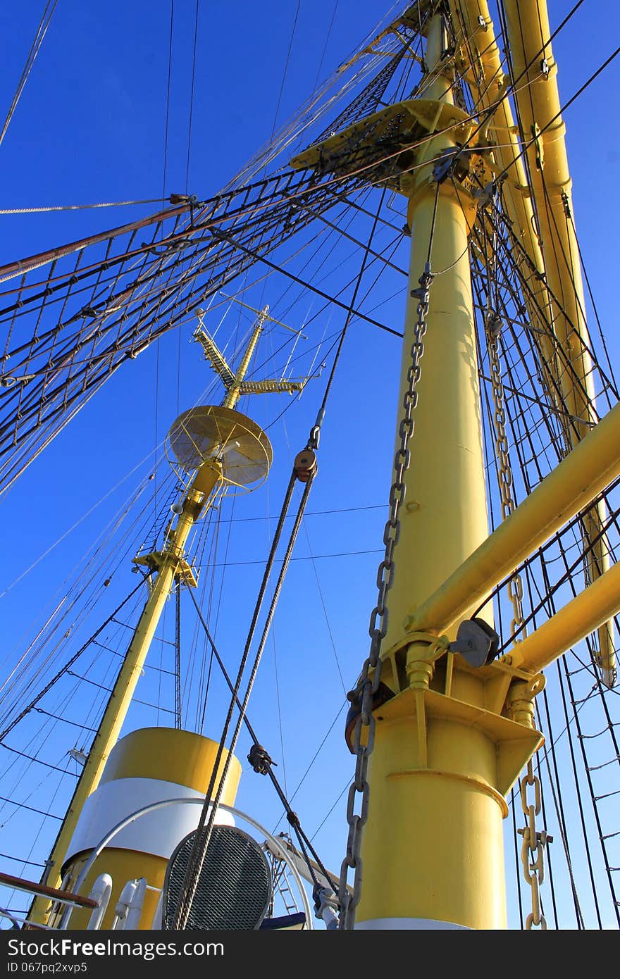 Ship mast - view from the bottom up