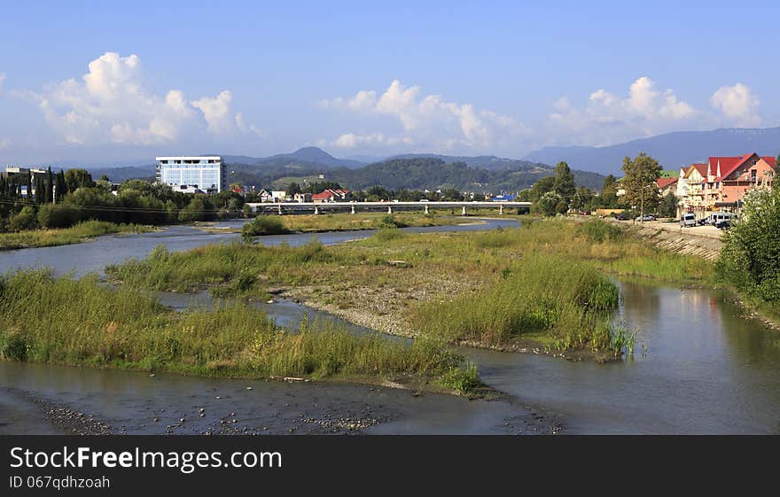 Mzymta River in Adler.