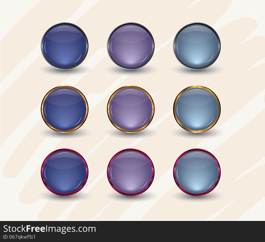 Glossy Interface glass Icons. Glossy Interface glass Icons