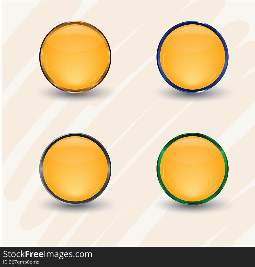 Gold Interface Icons