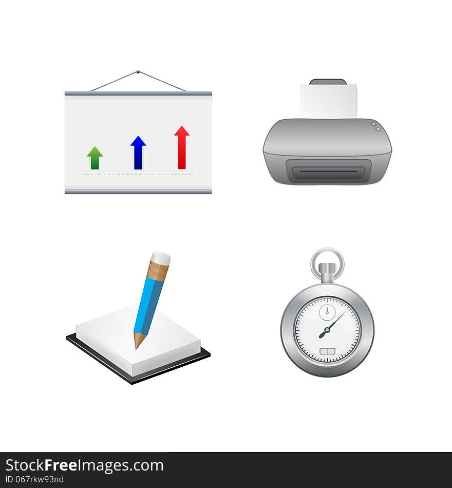 Business icons. Vector set. This is file of EPS10 format.