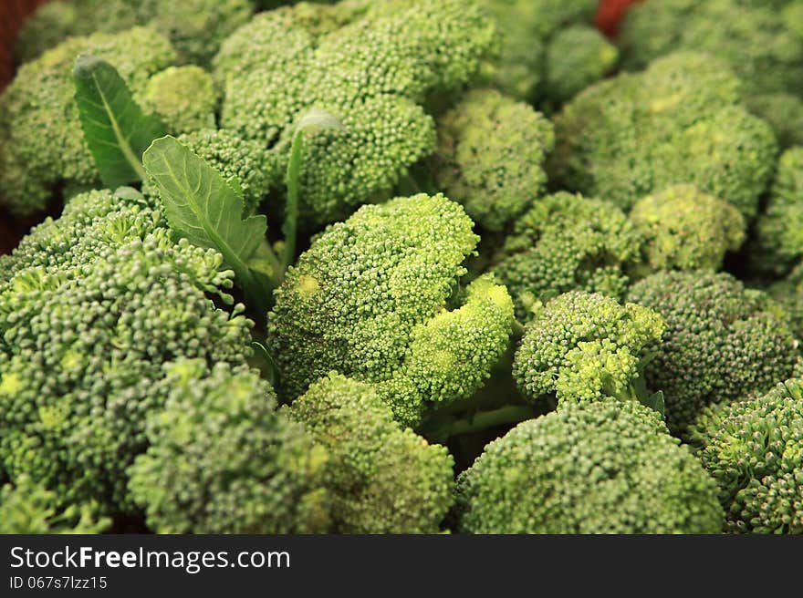 Gree flowers Cabbage - broccoli - Brassica silvestris - food