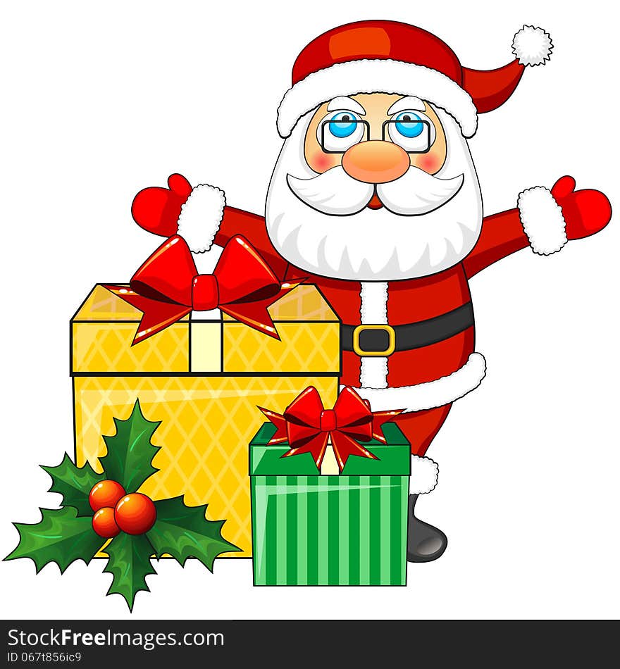 Santa Claus and Christmas gifts