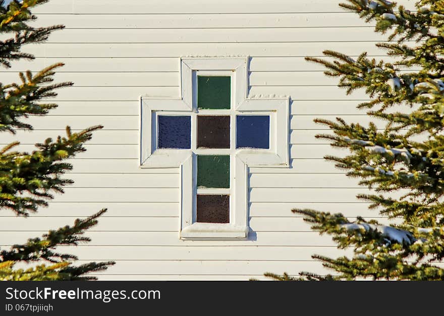 A church window