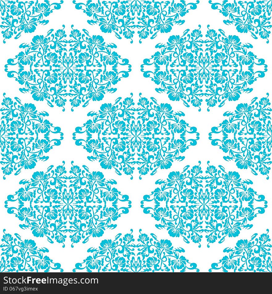 Vector seamless background with flowers. Vector seamless background with flowers