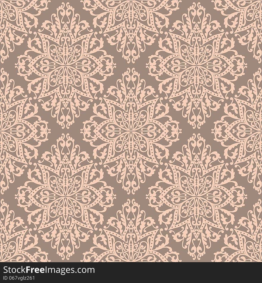 Vector seamless background with flowers. Vector seamless background with flowers