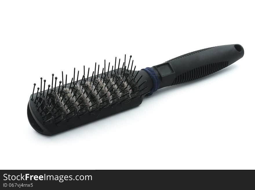 Unhygienic hairbrush