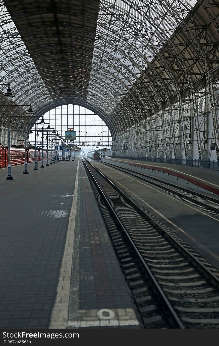 Covered railway station