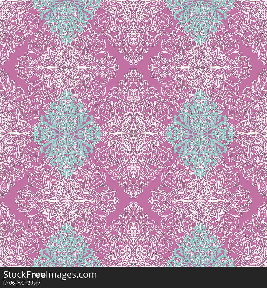 Vector seamless background with flowers. Vector seamless background with flowers