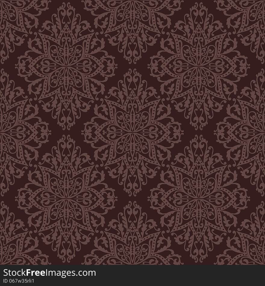 Vector seamless background with flowers. Vector seamless background with flowers