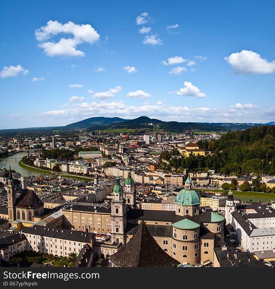 Panorama of  Salzburg