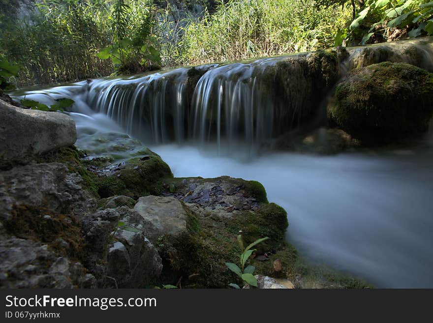 Waterfall - piltwickie lakes in Croatia