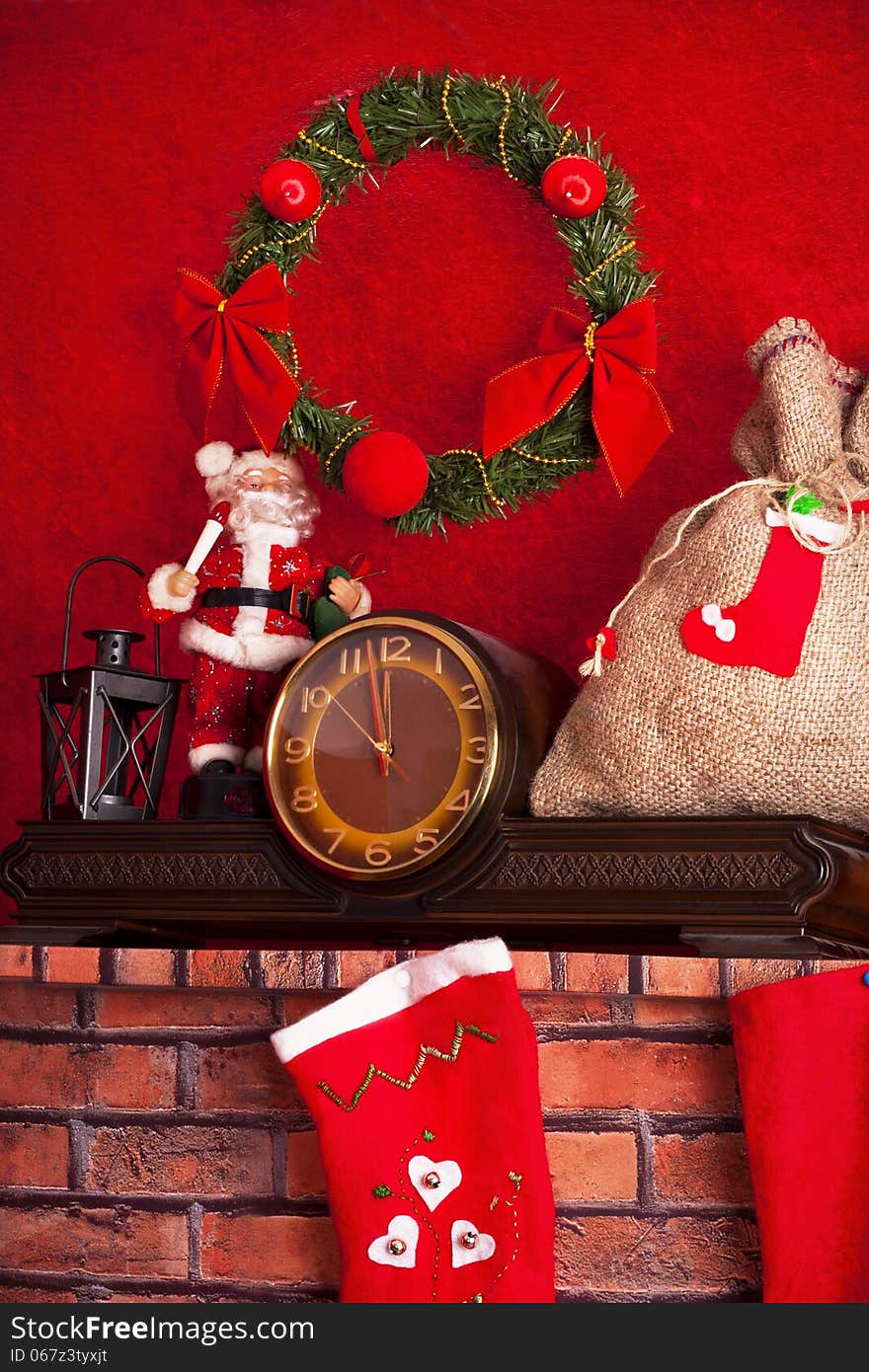 Santa Claus And Christmas Decoration