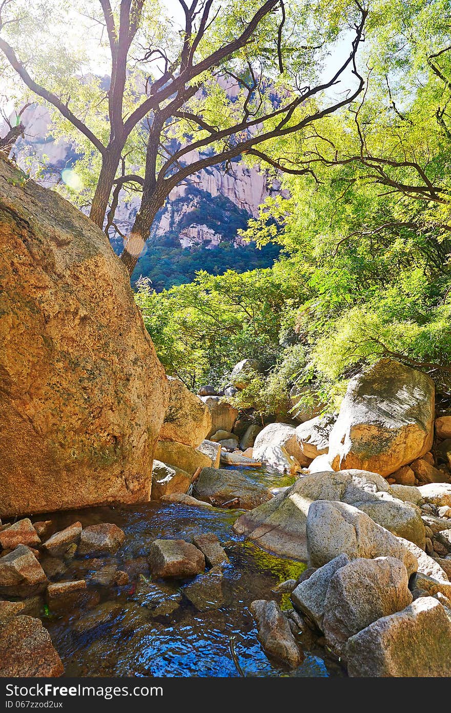 The Stone And Water Of The Gallery Valley Of Zu Mountain