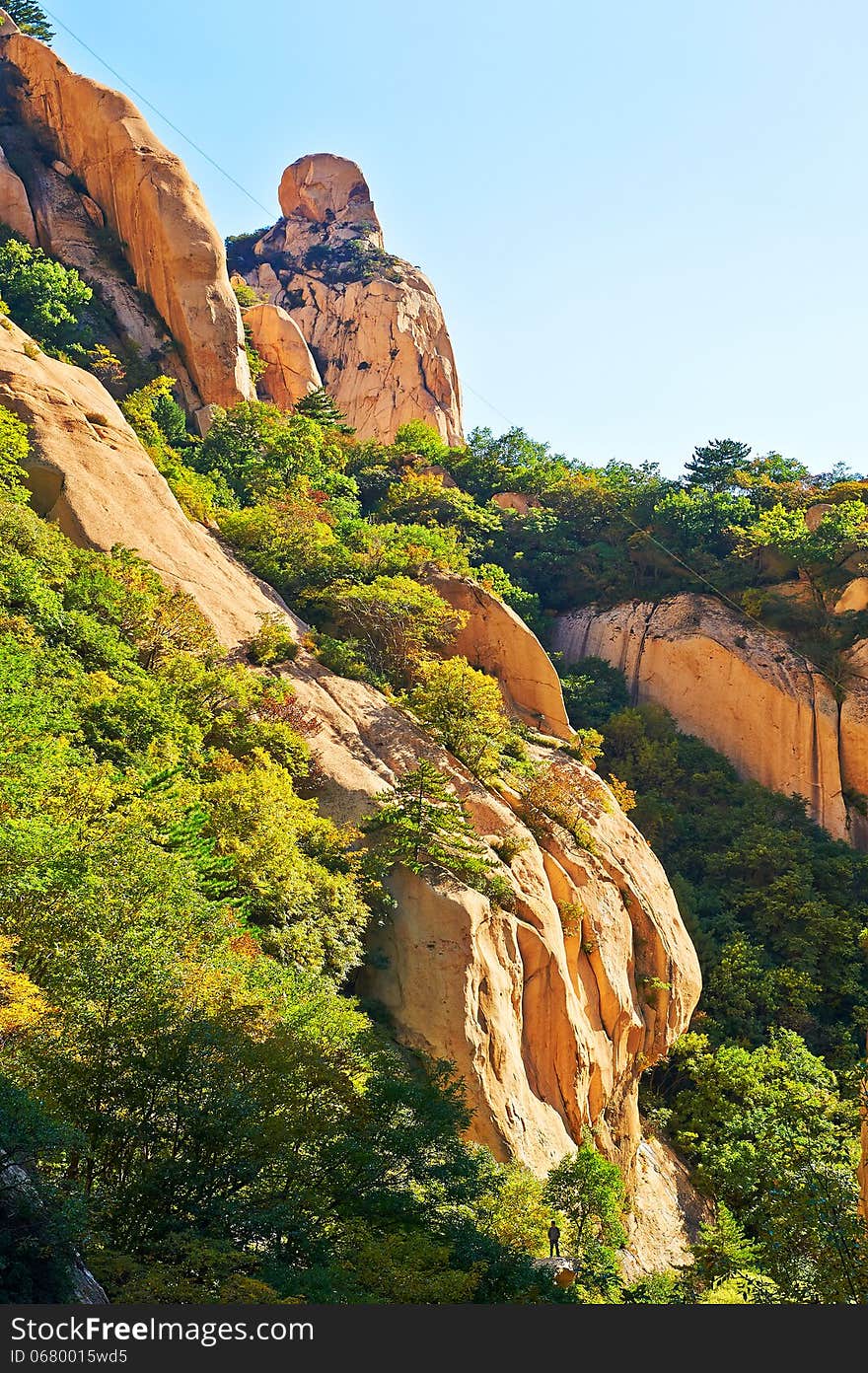 The photo taken in China's Hebei province qinhuangdao city,Zu mountain scenic spot,the gallery valley.The time is October 3, 2013. The photo taken in China's Hebei province qinhuangdao city,Zu mountain scenic spot,the gallery valley.The time is October 3, 2013.