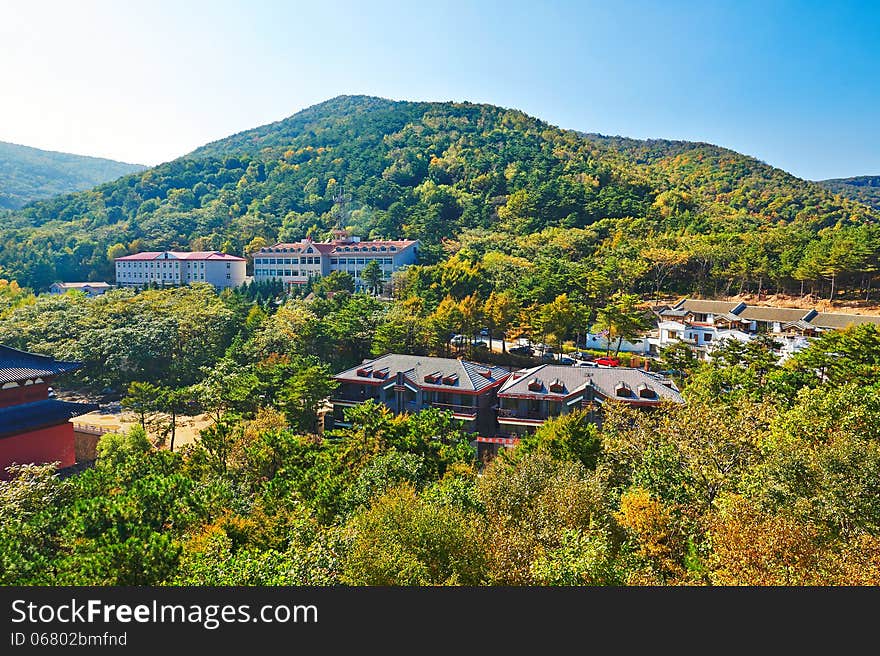 The photo taken in China's Hebei province qinhuangdao city,Zu mountain scenic spot,the gallery valley.The time is October 3, 2013. The photo taken in China's Hebei province qinhuangdao city,Zu mountain scenic spot,the gallery valley.The time is October 3, 2013.