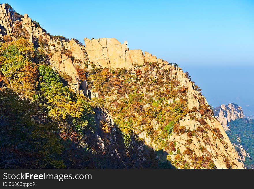 The photo taken in China's Hebei province qinhuangdao city,Zu mountain scenic spot.The time is October 3, 2013. The photo taken in China's Hebei province qinhuangdao city,Zu mountain scenic spot.The time is October 3, 2013.