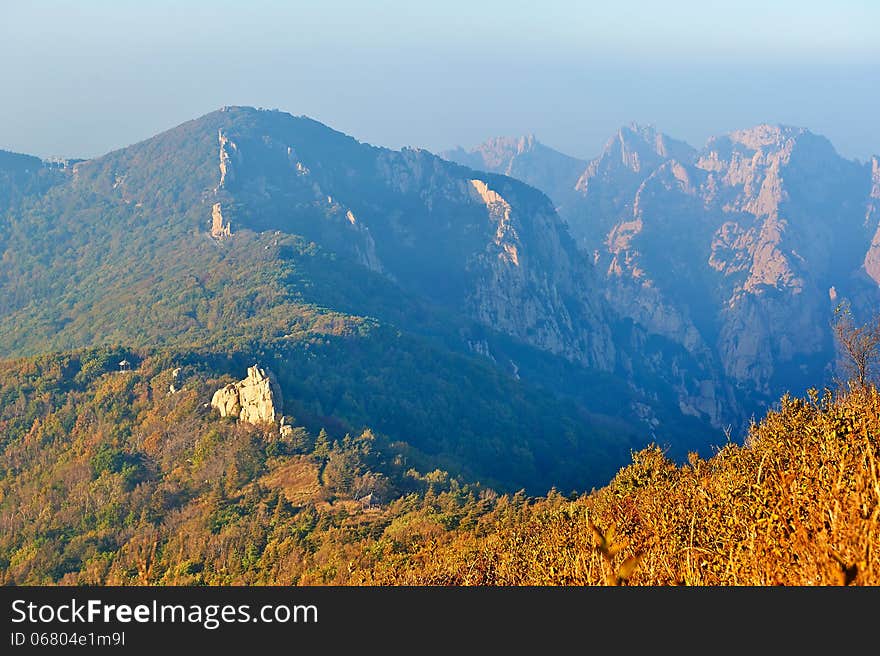 Overlook The Queen Mother Peak From The Apsara Pea