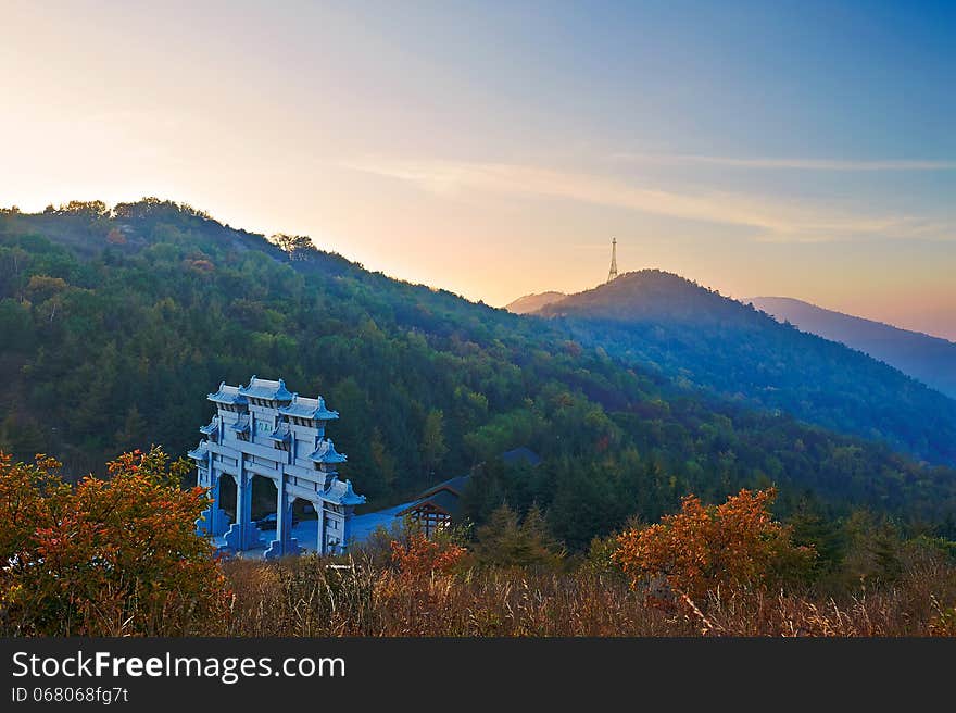 The photo taken in China's Hebei province qinhuangdao city,Zu mountain scenic spot.The time is October 3, 2013. The photo taken in China's Hebei province qinhuangdao city,Zu mountain scenic spot.The time is October 3, 2013.