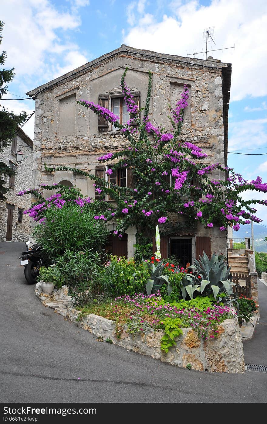 Stone House With Front Garden.