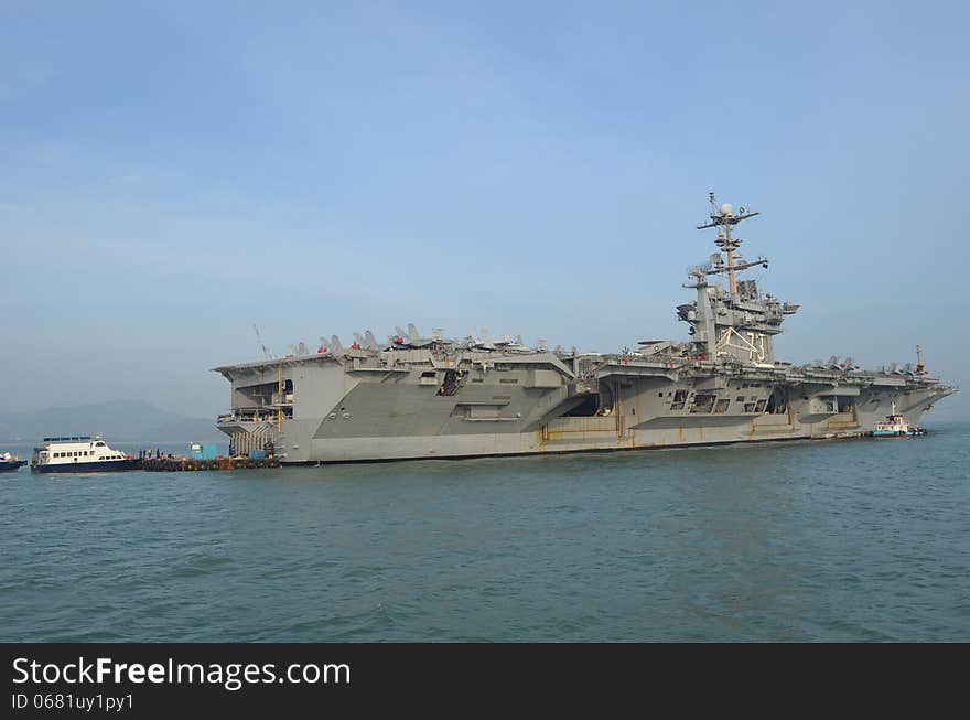 This is a photo of the USS George Washington which I took in Hong Kong in November 2013. This is a photo of the USS George Washington which I took in Hong Kong in November 2013.