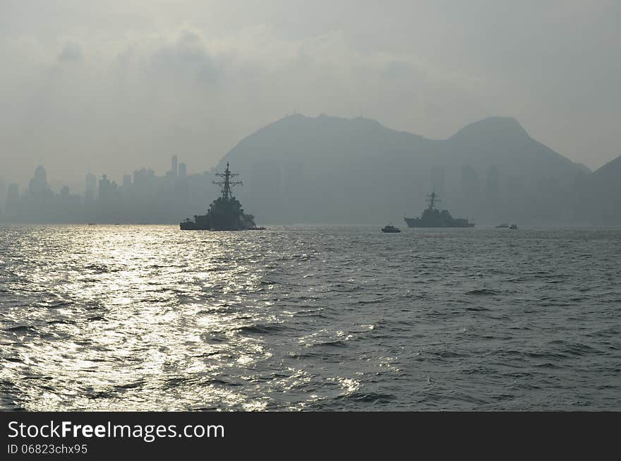 This photo was taken in late 2013 from the US Aircraft Carrier the USS George Washington. This photo was taken in late 2013 from the US Aircraft Carrier the USS George Washington.