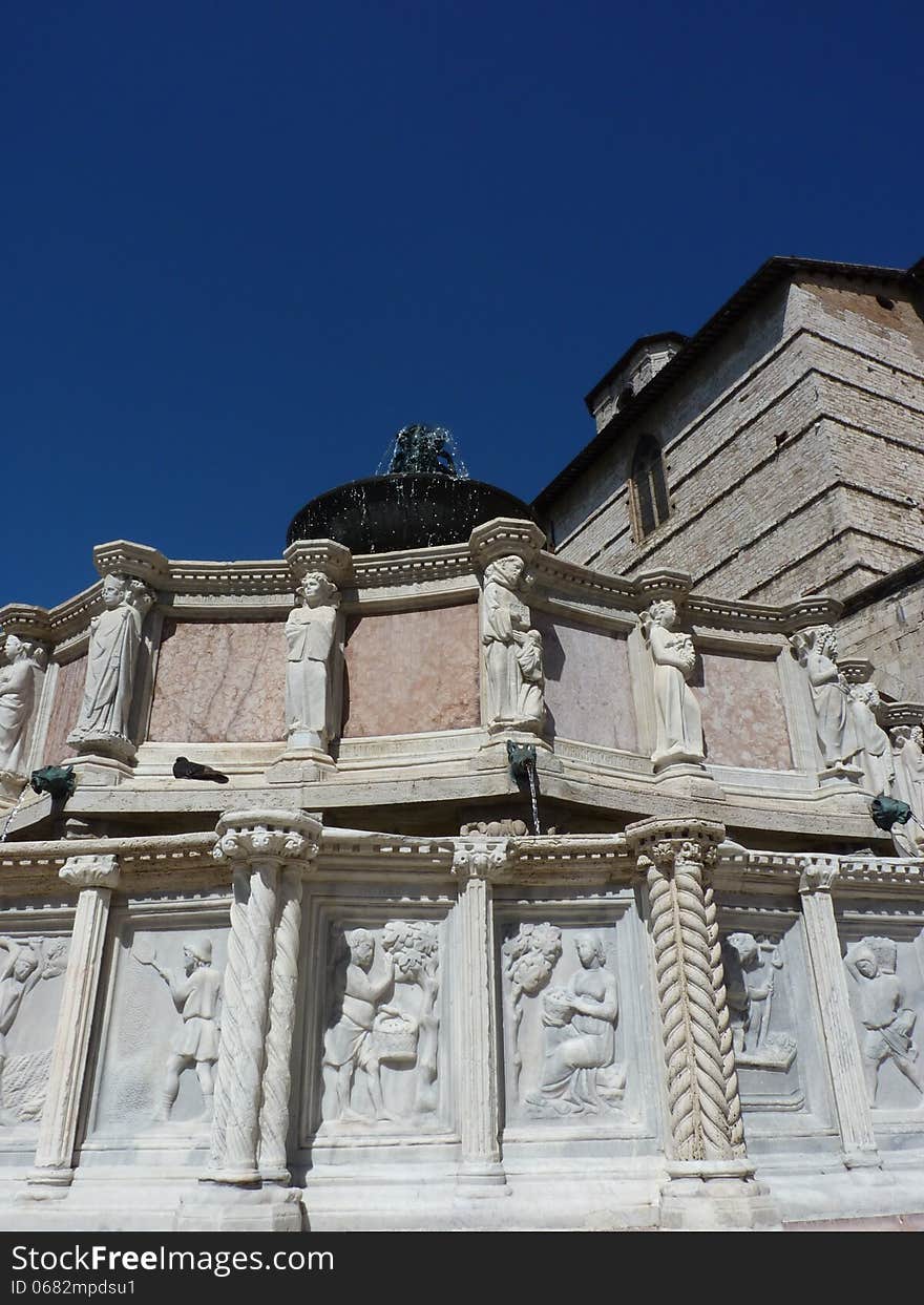 A view of San Marino Fountain