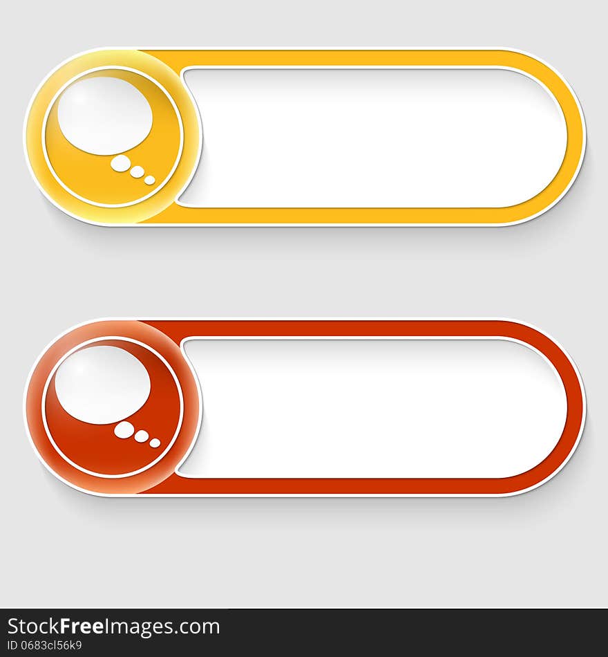 Buttons With Speech Bubble