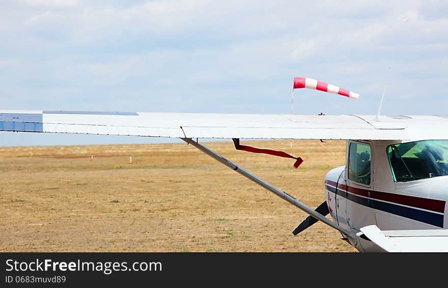 Airfield in the steppe