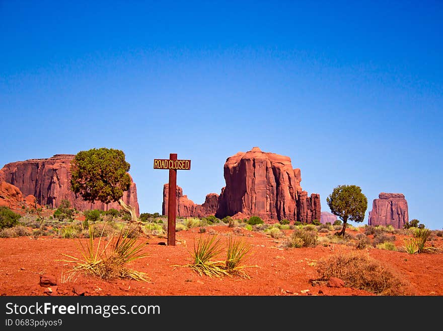 Road Closed, Monument Valley