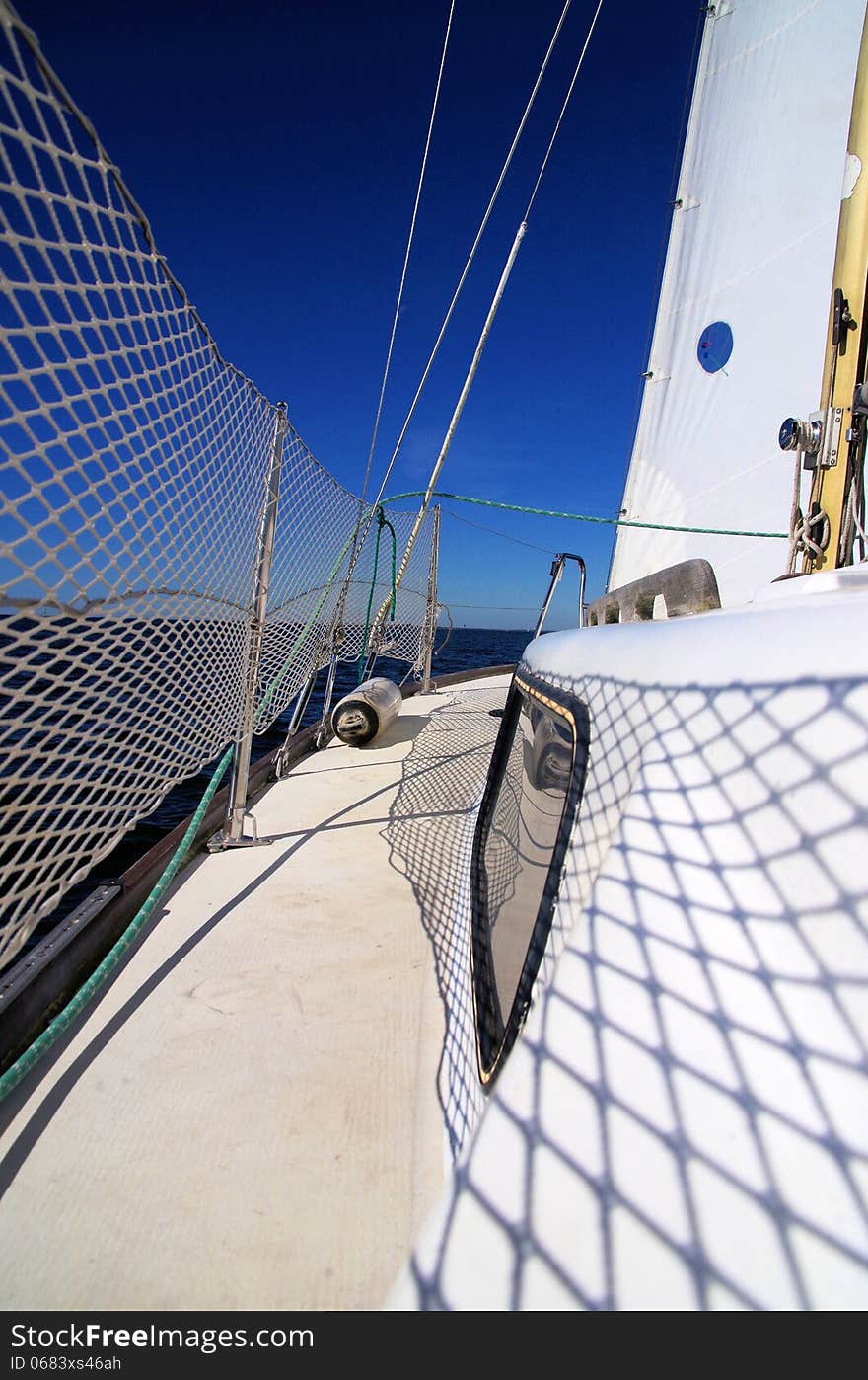 Beautiful and sunny sailing day