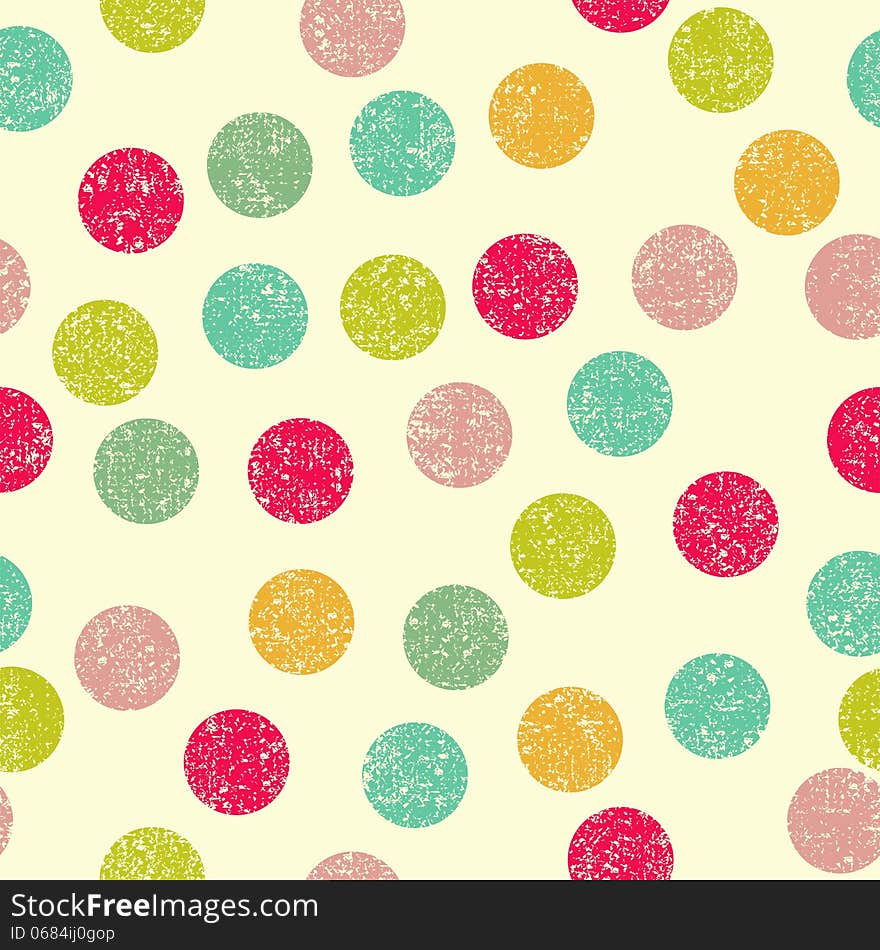 Simple Circle Seamless Background