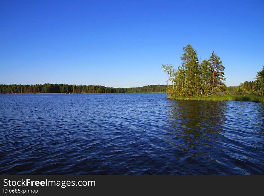 Beautiful, fresh and clean summer nature in Lake Finland. Beautiful, fresh and clean summer nature in Lake Finland