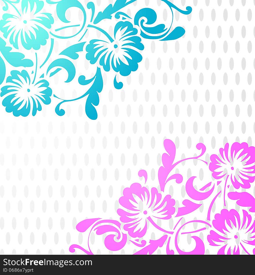 Fresh background with plants and flowers. Fresh background with plants and flowers