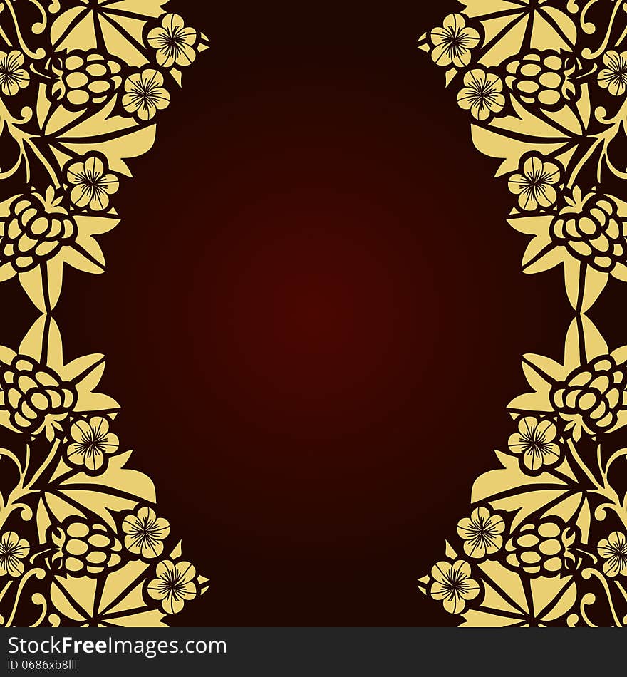 Fresh background with plants and flowers. Fresh background with plants and flowers