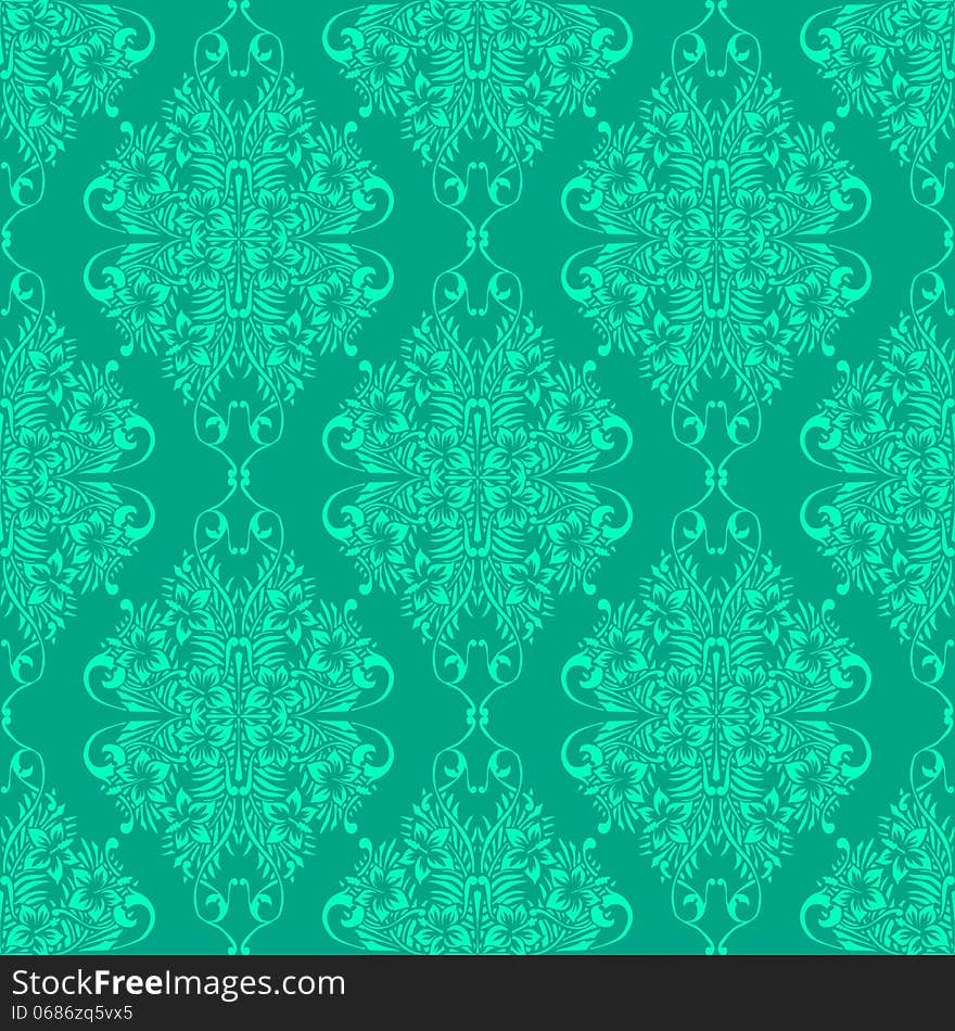 Vector seamless background with flowers. Vector seamless background with flowers