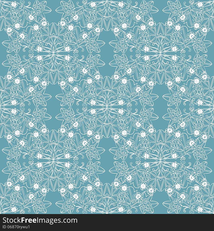 Vector seamless background with flowers. Vector seamless background with flowers