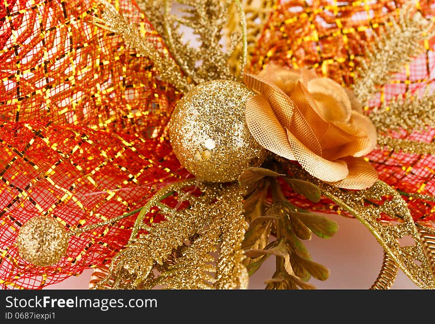 Christmas colorful decoration closeup image. Christmas colorful decoration closeup image.