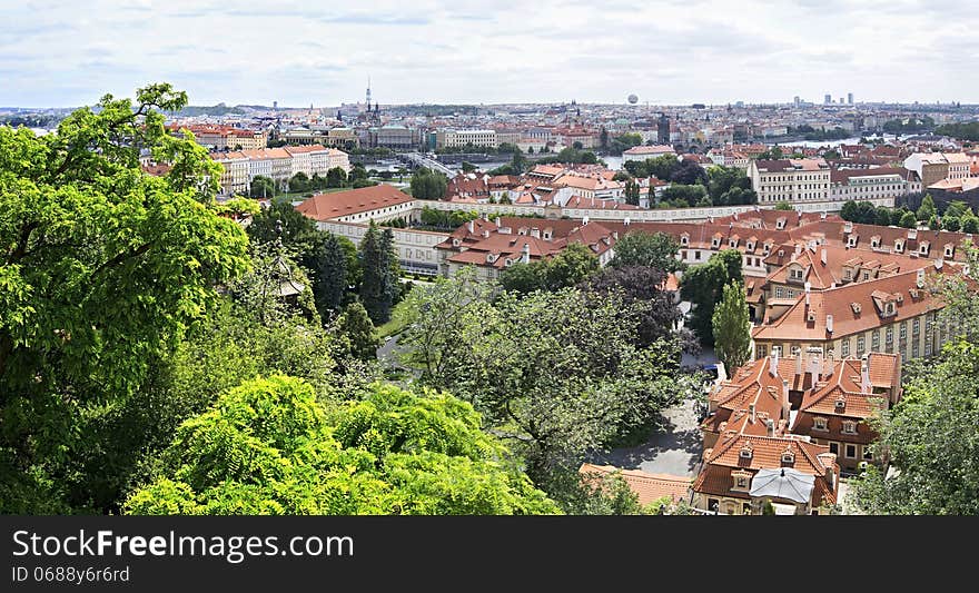 Cityscape In Prague.