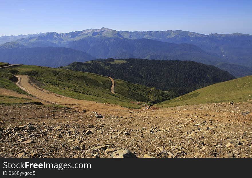 Gagra Range in Krasnaya Polyana.