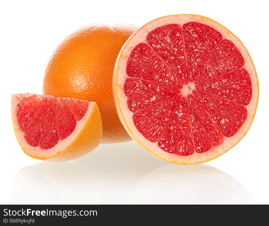 Grapefruit in a section