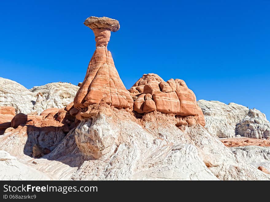 Hiking through this beautiful landscape reminds one of walking in the land of giant mushrooms. Hiking through this beautiful landscape reminds one of walking in the land of giant mushrooms.