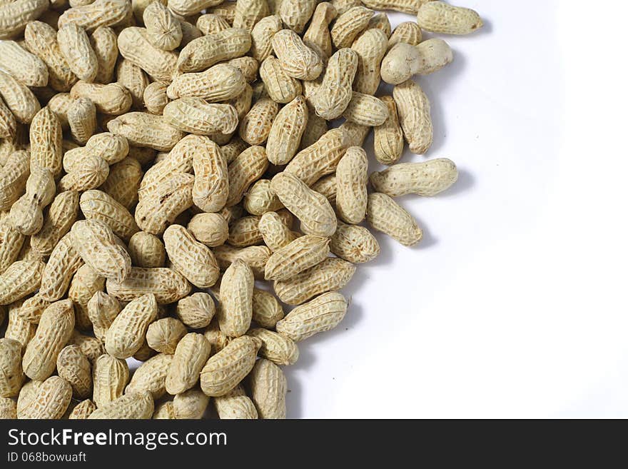 Peanuts on White