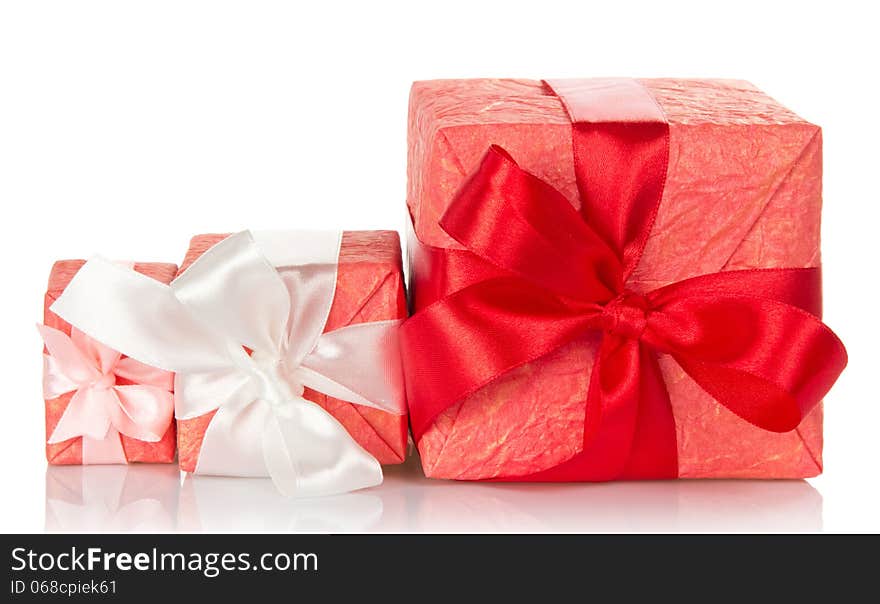 Gift boxes with beautiful bows