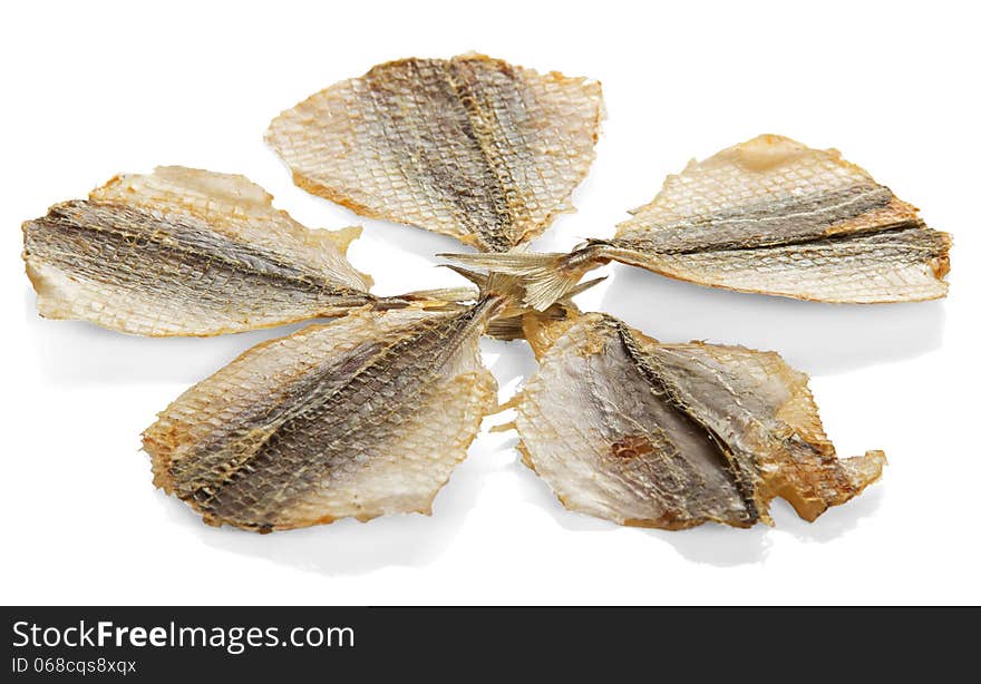 Dried salty fishes, snack to beer