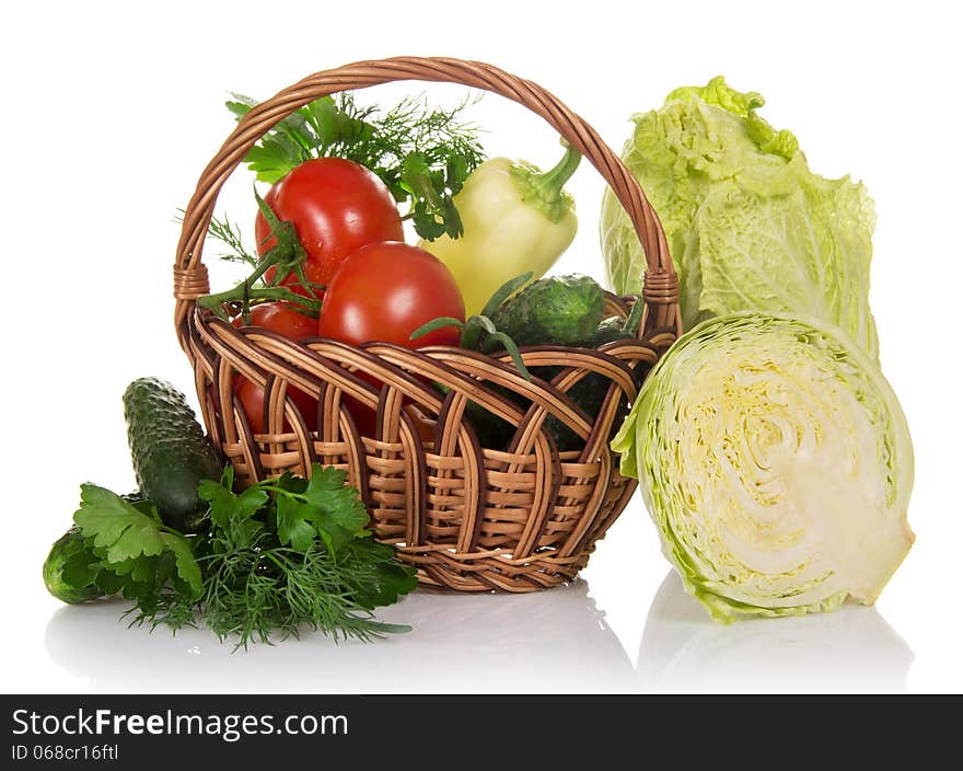 Basket of vegetables