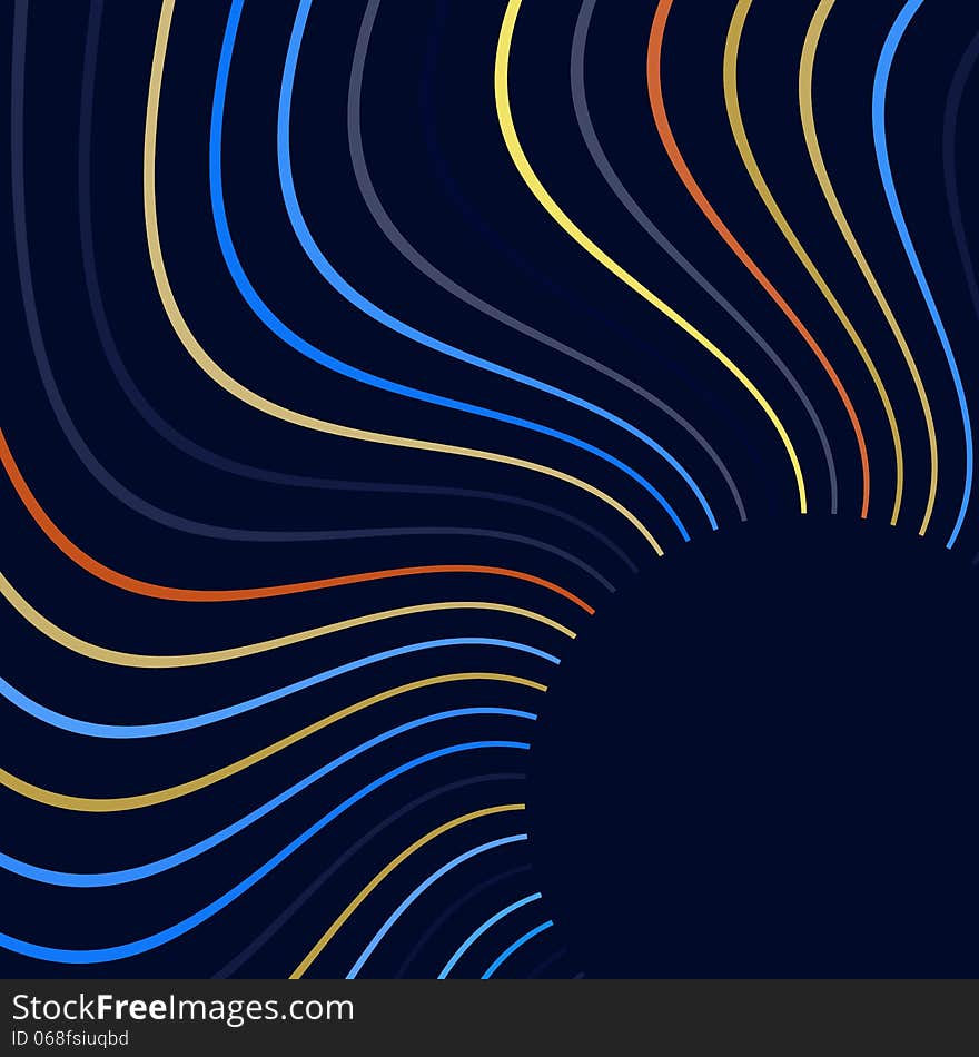 Vector Abstract Background With Curves