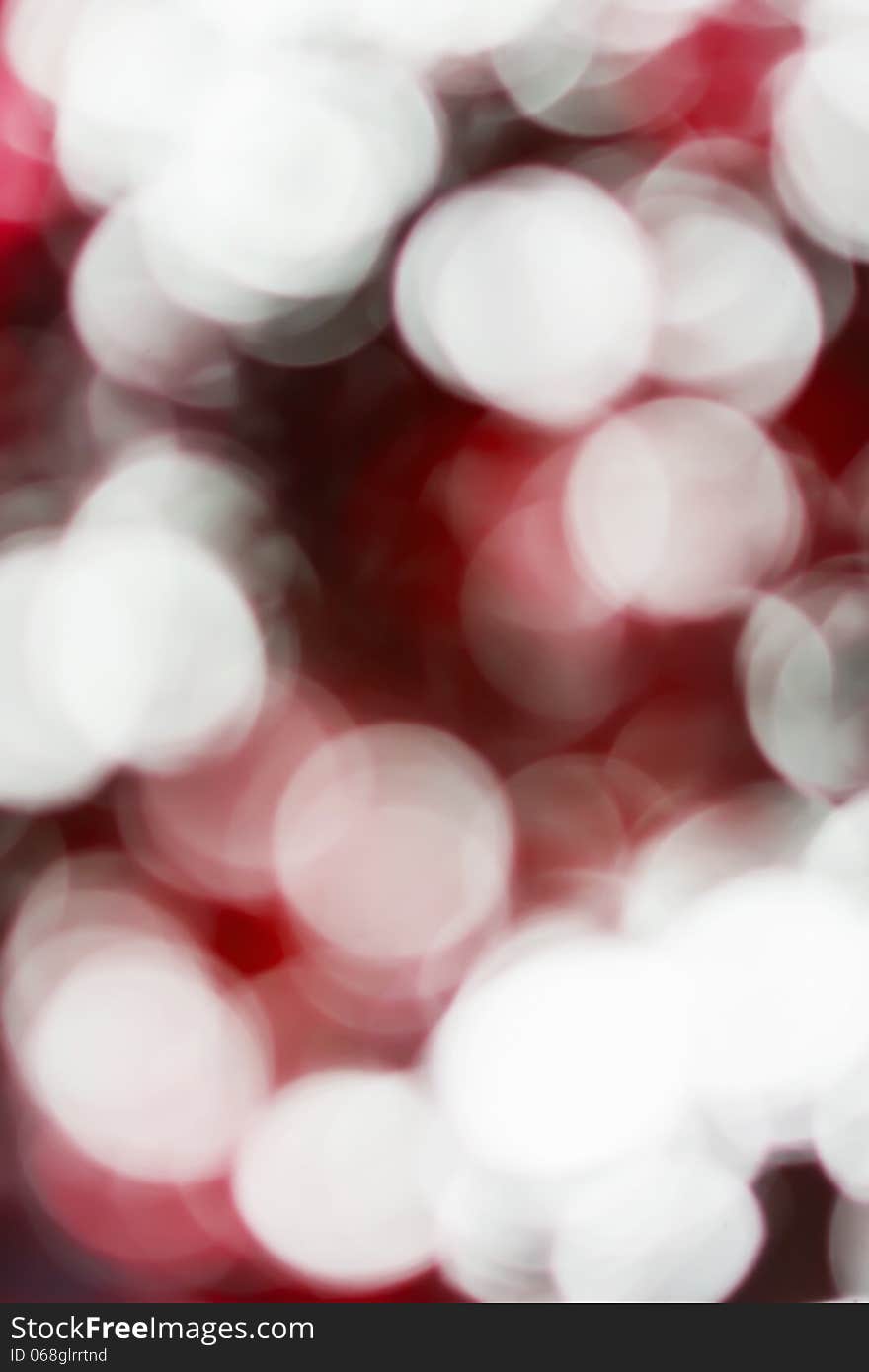 Red bokeh abstract