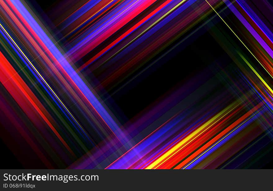 Striped abstract design on dark background.